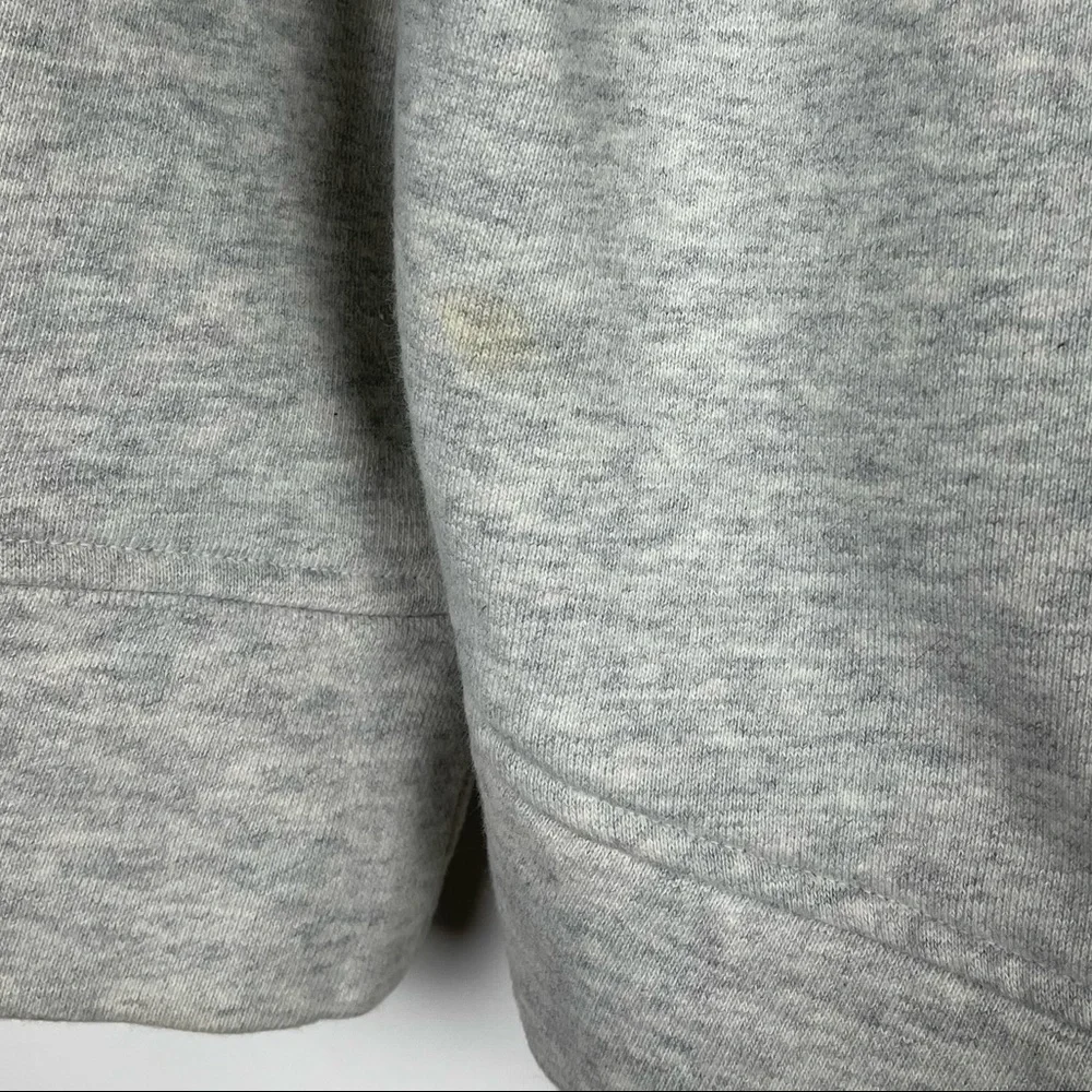 Athleta Pacific Pullover Wool Blend Sweatshirt Size Medium Gray Fuzzy Crew Neck - Picture 8 of 8